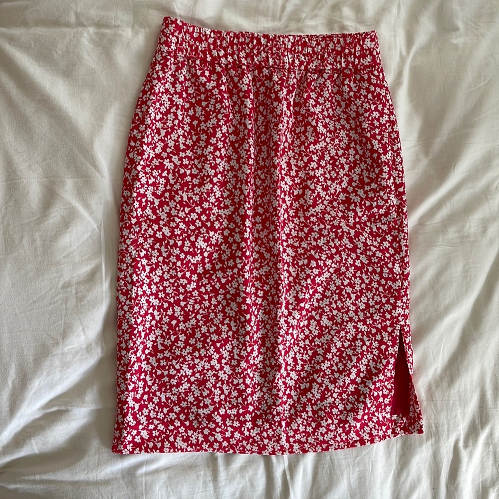 J. Crew Factory Pull-on MIDI Skirt Size Small